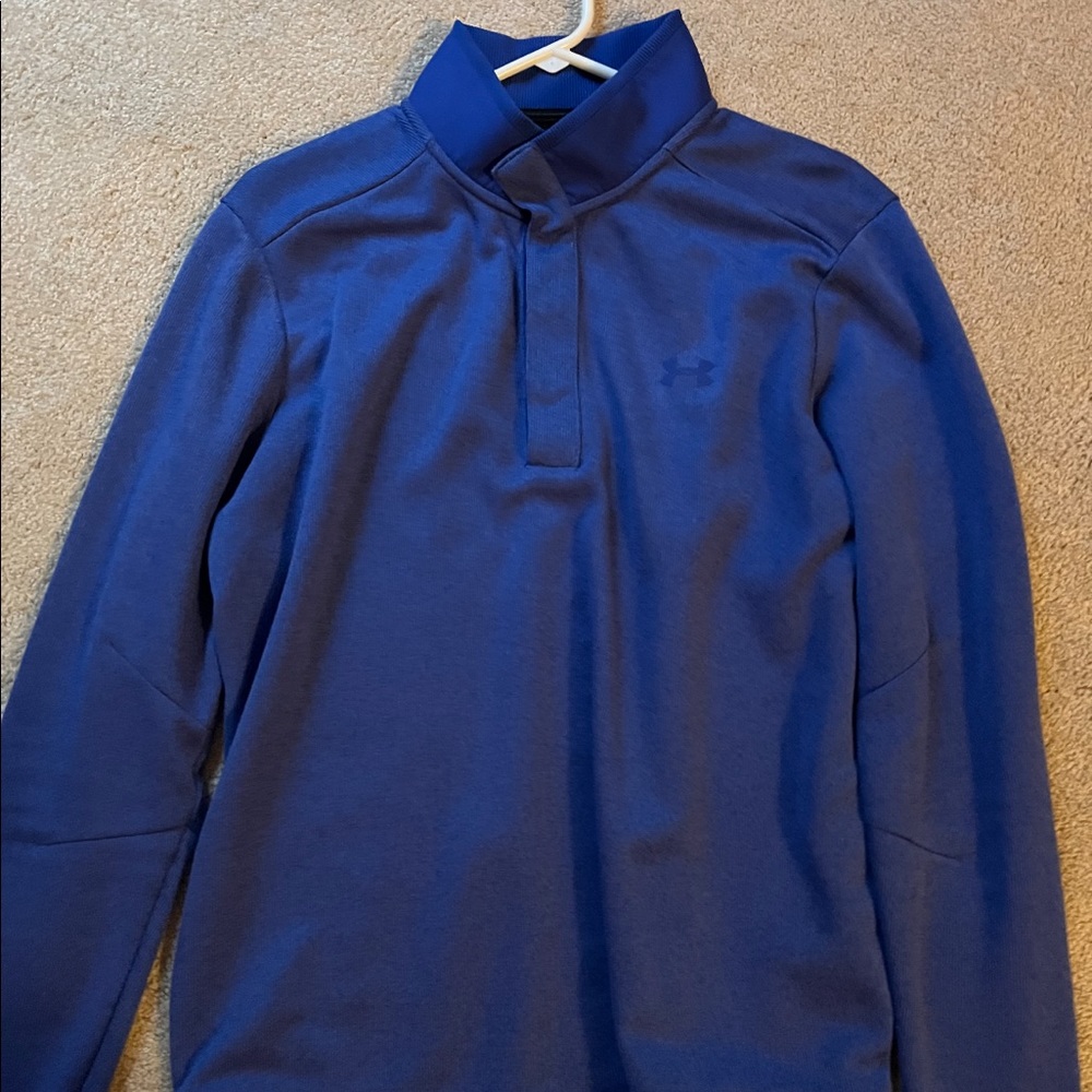 Mens Blue Under Armour snack neck